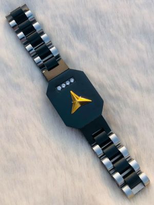 Mercedes Benz Stainless Steel Bracelet Golden